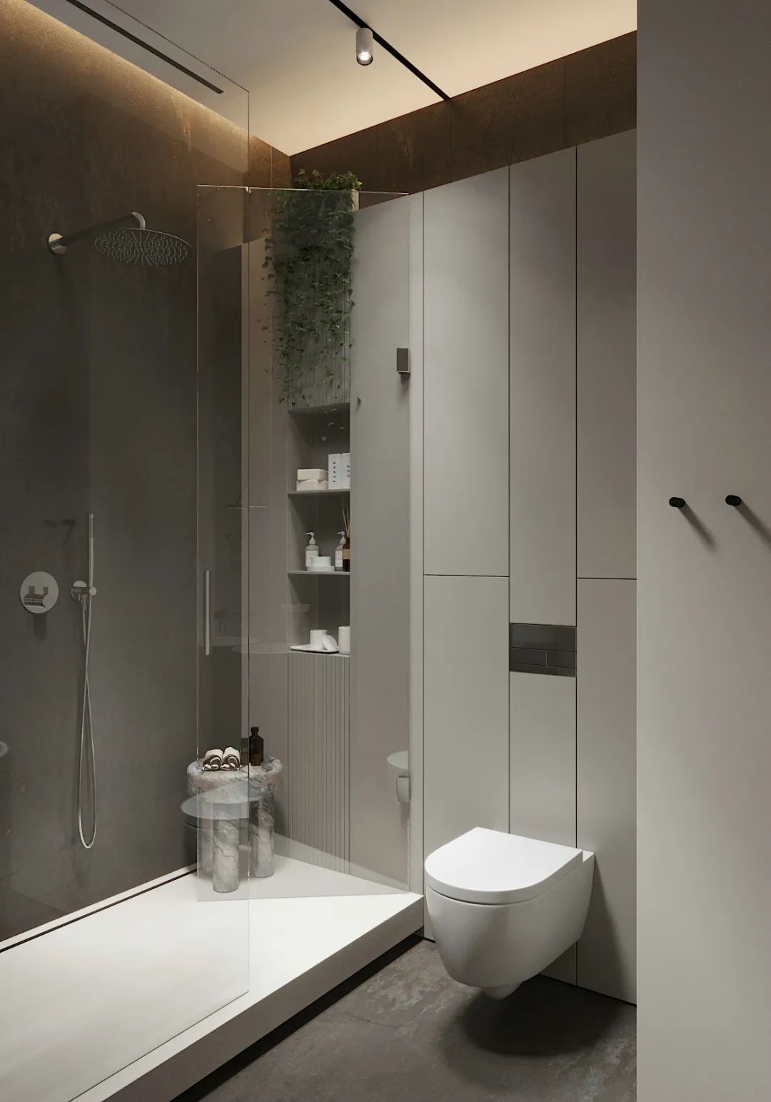 墙面|93㎡现代简约，简洁朴素+低调的灰色，营造舒适从容的氛围感