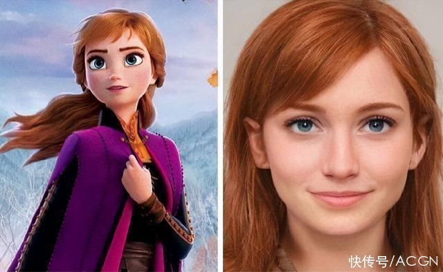 艾莎女王|感觉冰雪奇缘这类动画还是不适合真人化啊,就算AI合成也差点意思