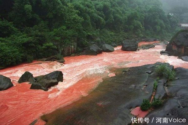 大雨的时|我国一条最神奇的河：四面环山蜿蜒陡峭，一下雨河水会呈红色