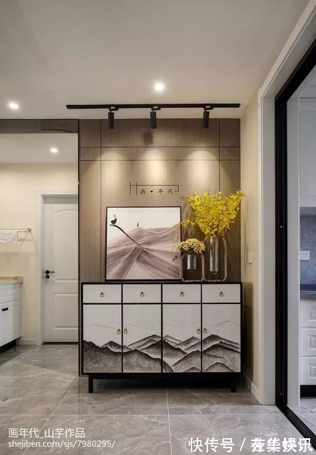 净色|玄关是家的门面,原来地砖也可以铺得这么美~