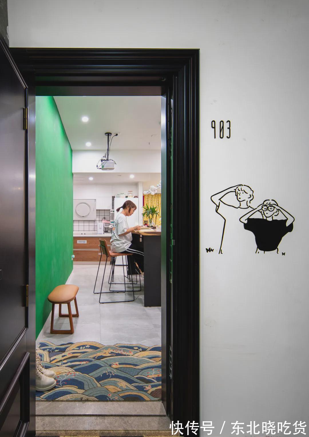 客餐厅|小户型也可以很精致,77㎡两房一厅爆改后,两个人住太舒适了