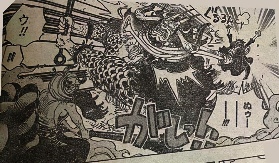 奎因|海贼王1027话:这就是皇副!烬两次将索隆打飞,中途差点误伤奎因