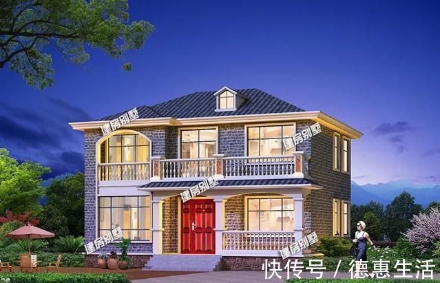 面砖|2栋面宽12米,造型简约的小别墅,每户卧室4-5个