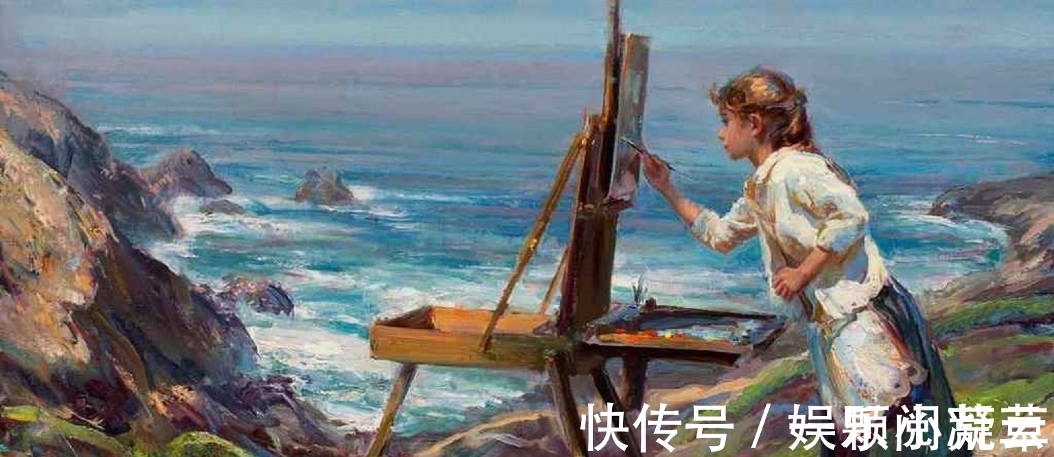 写实艺术#田园中的女人,如诗般的意境——美国顶级油画家丹尼尔的写实艺术