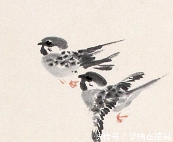 笔法&任伯年笔下的小写意鸟儿