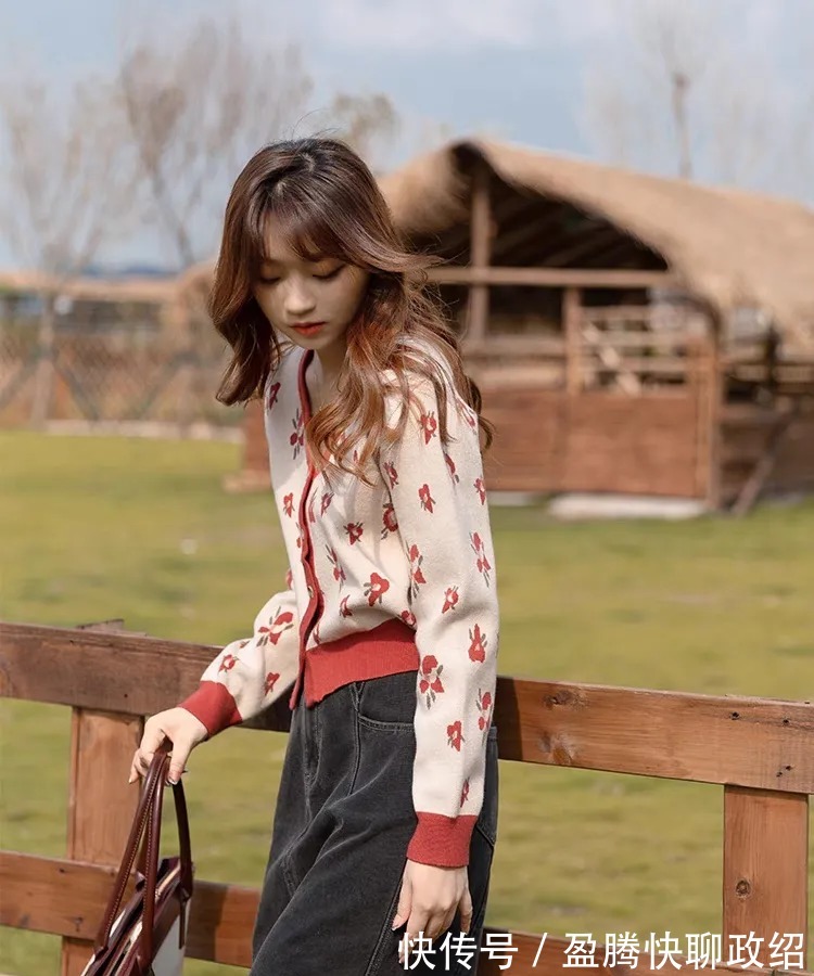 小开衫|看图学穿搭:秋季小开衫穿搭,精致又气质