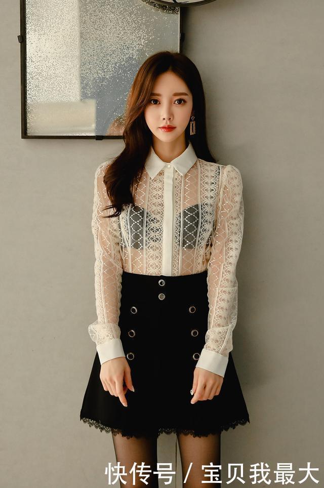 女神孙允珠时尚穿搭薄纱微透裙装,性感迷人