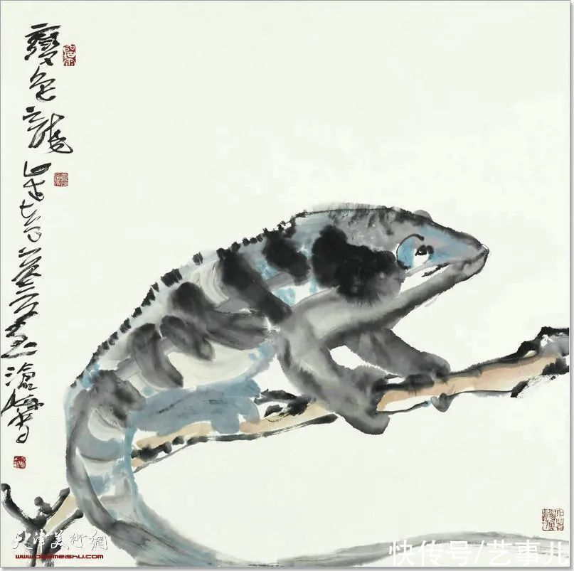 山静居画论#尹沧海教授动物系列作品欣赏:富有诗意的意象世界