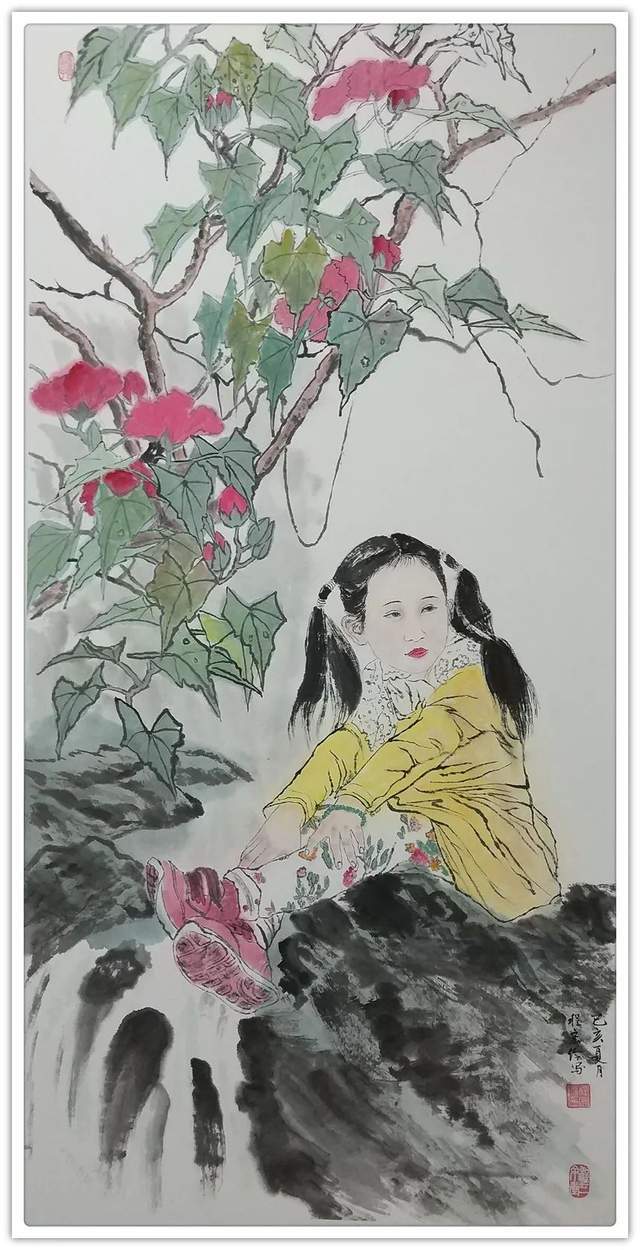 绘画|「正能量艺术家·程宏伶」画笔写大爱·弘扬正能量·传递中国梦