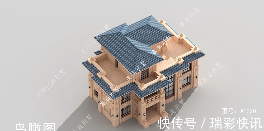 坡屋顶|这款三层欧式别墅,经济实用,让你看了就想要建的别墅。
