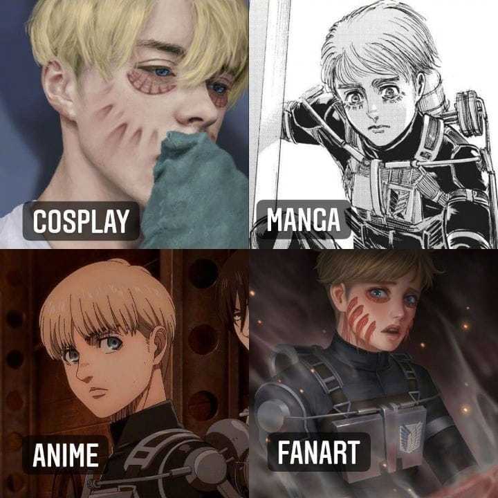画风|用4种画风打开进击的巨人,cos版兵长神还原,原画艾伦颓废感十足