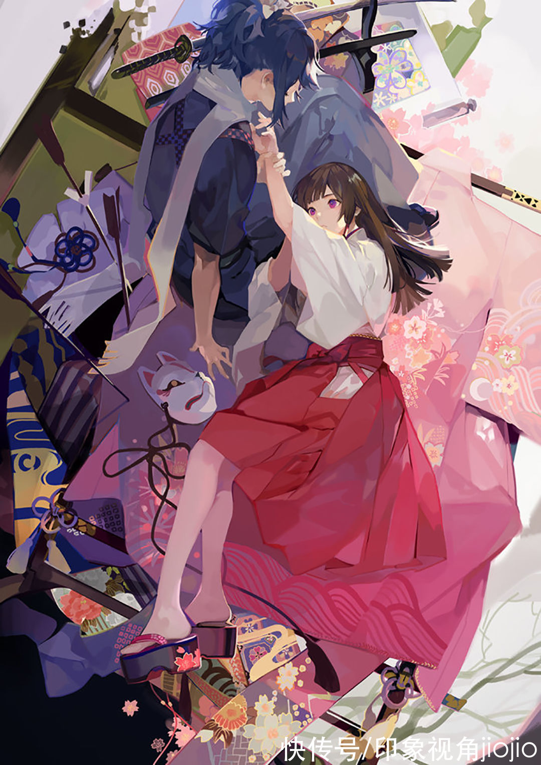 肢体语言|美轮美奂的插画中，别出心裁的构图或是人物的肢体语言