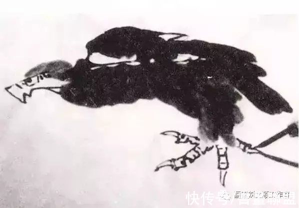 李苦禅&书画鉴赏丨李苦禅画谱，教你画鹰