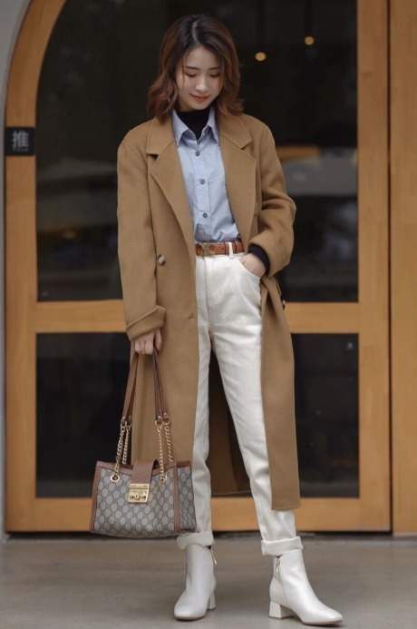 阔腿裤|有气质的女人新年都不会瞎打扮,试试这些时髦的大衣,百搭显瘦