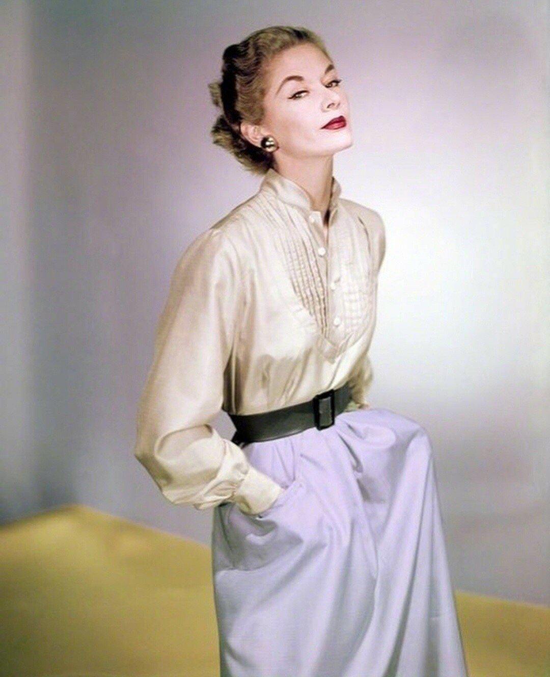 时尚|五十年代的时尚裙装, 优雅的色彩搭配, 依旧很美