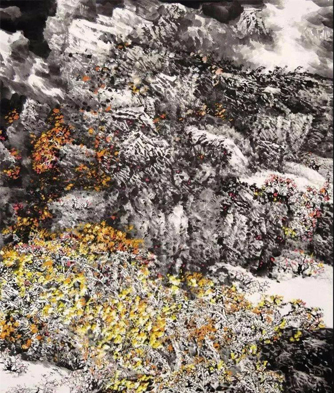 山水画#艺术鉴赏网:著名画家鞠太运笔下的“神农溪之源”