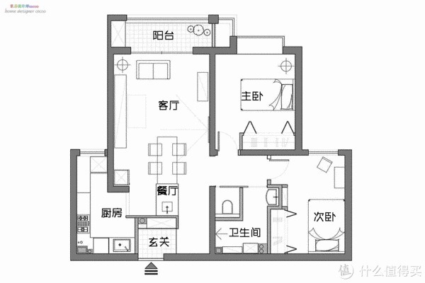 客厅|80后太太的“穷装”新居火了，大白墙不吊顶，却被评为最美盐系家