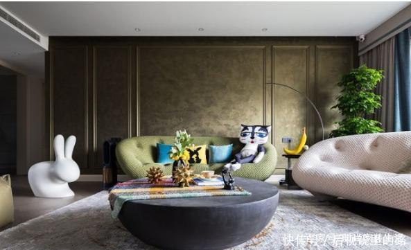 居室|180平米的四居室,捕捉前卫现代的艺术特质,还原原生的神秘感