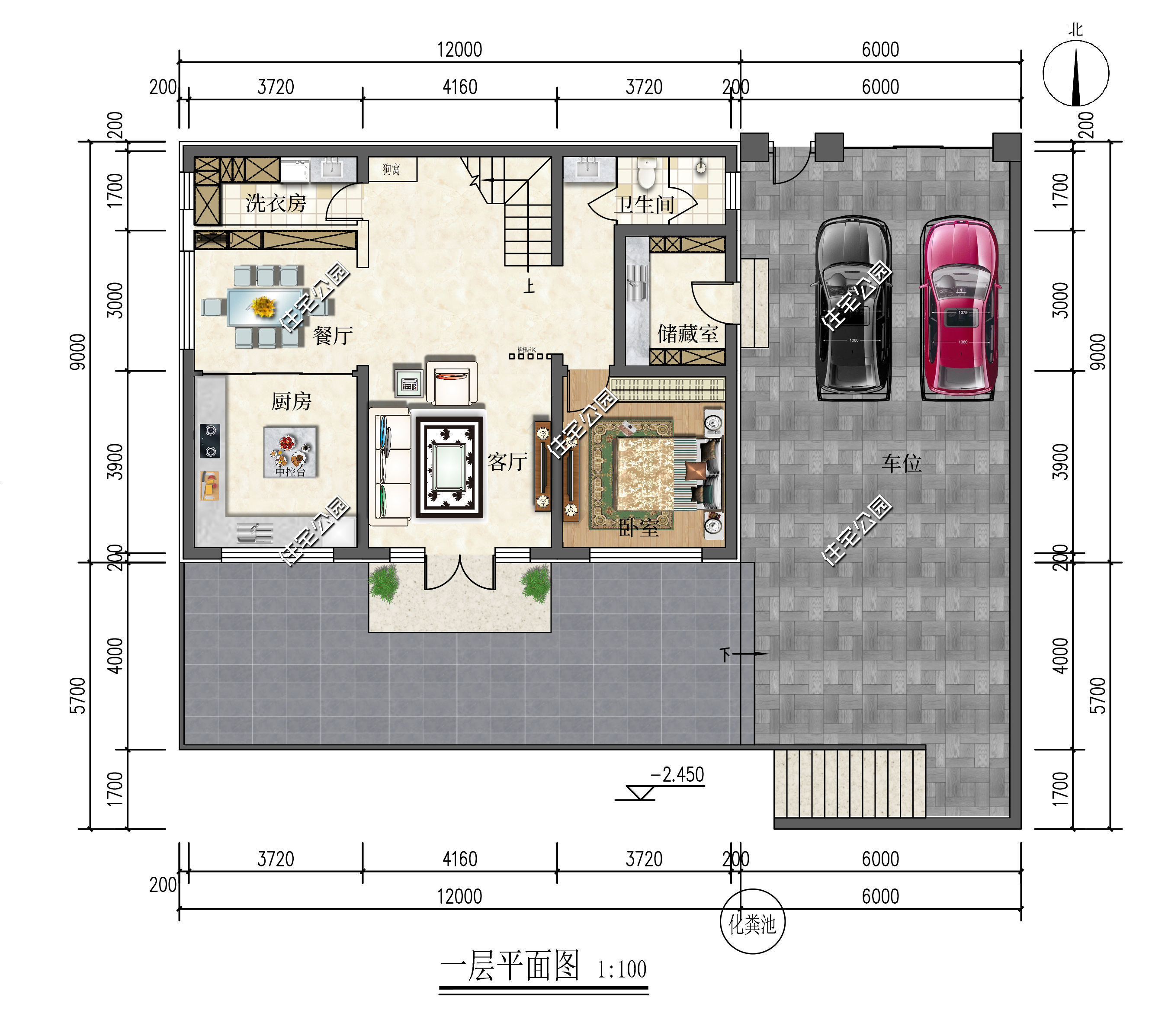 别墅|舒适卧室+车库，12×9米精致二层别墅，小占地也能建出“大”别墅