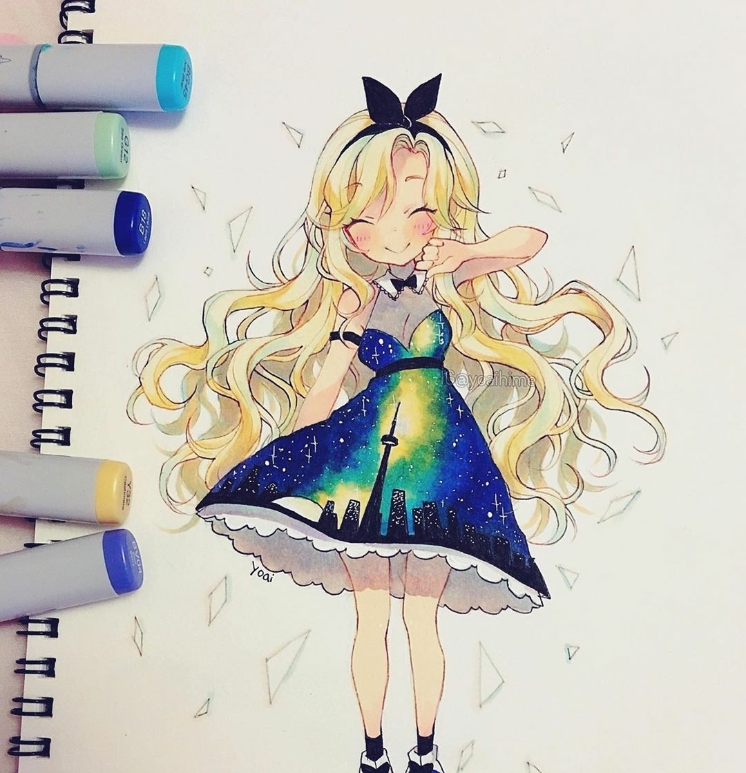 素材|马克笔动漫人物素材资料库,总有一张心仪的!