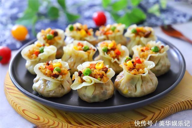 饺子皮加1碗糯米，做成快手早餐，皮薄馅大，一人一屉不够吃