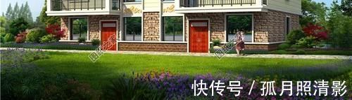 别墅|双拼二层别墅设计图,独立入户门进出,家有兄弟这样建房挺好