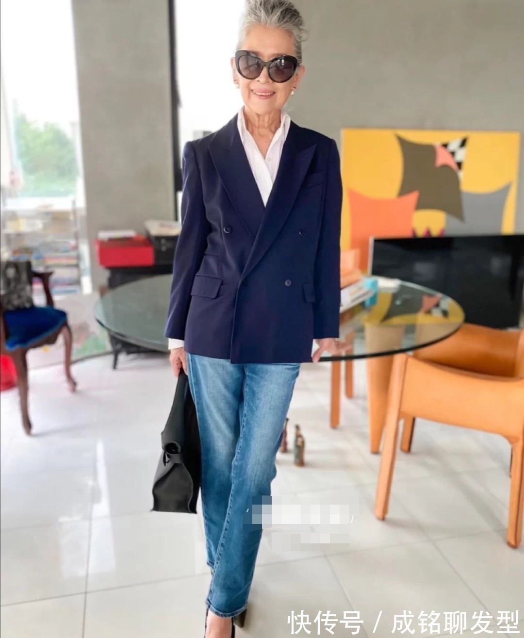 时髦|年过七旬的日本奶奶,穿衣时髦潮范十足,大胆的搭配风格十分吸睛