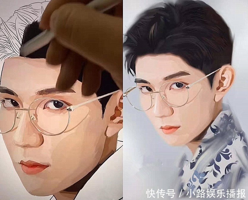 开局|当明星遇上“奇葩”美术生，开局：画包拯呢？成品：小汤圆心动了！