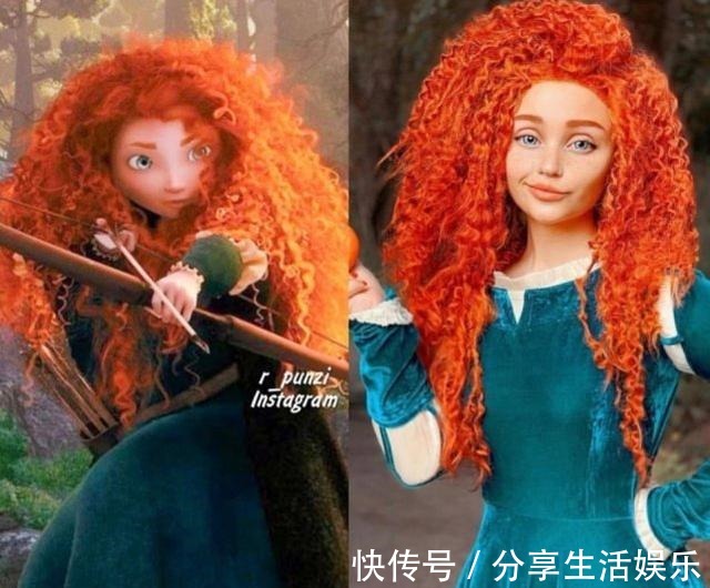 迪士尼公主|coser一人扮多位公主,贝儿简直就是本尊,白雪的红唇抢镜!