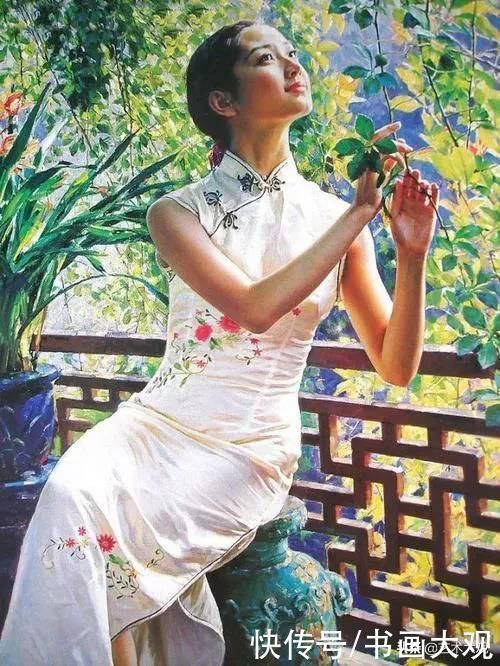 旗袍!油画中的旗袍女子风情万种艺术大观美术专题作品欣赏