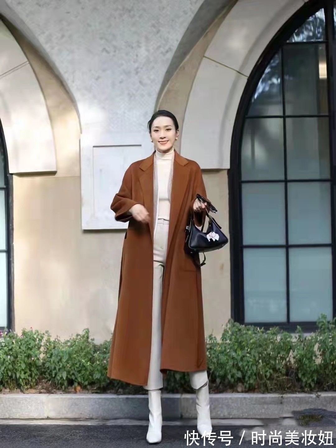 孟晚舟|这是我见过最“显贵”的冬季穿搭,不冻腿还很洋气,真高级