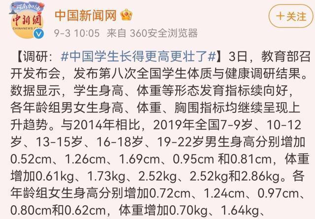 睡眠质量|孩子身高趋势出现新变化,普遍更高了!5个等级你娃在哪一层级?