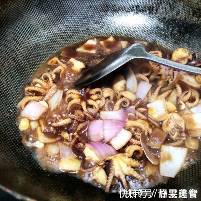 收汁|家常菜这么多,酱爆八爪鱼一定不可错过
