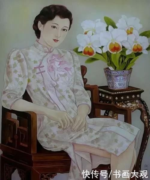 旗袍!油画中的旗袍女子风情万种艺术大观美术专题作品欣赏