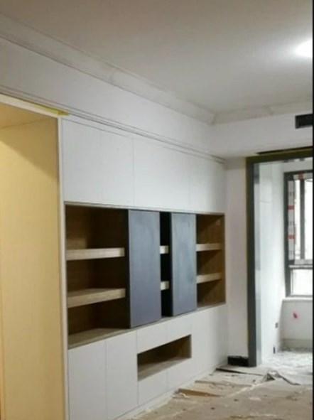 玄关柜|带大家参观我家施工现场满屋打柜子,各种收纳空间老婆超喜欢
