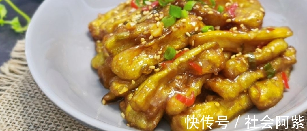 茄条|糖醋茄子好吃，2次放醋是关键，出锅喷儿香，真解馋