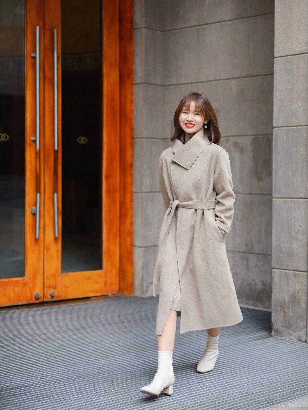 搭配|穿大衣别乱配鞋,大衣+靴子才是精致,更有气质了