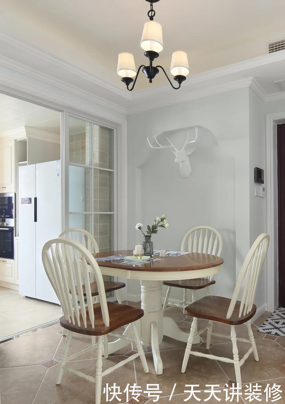 现代|127㎡现代美式风格新房装修,浪漫优雅简洁大方!