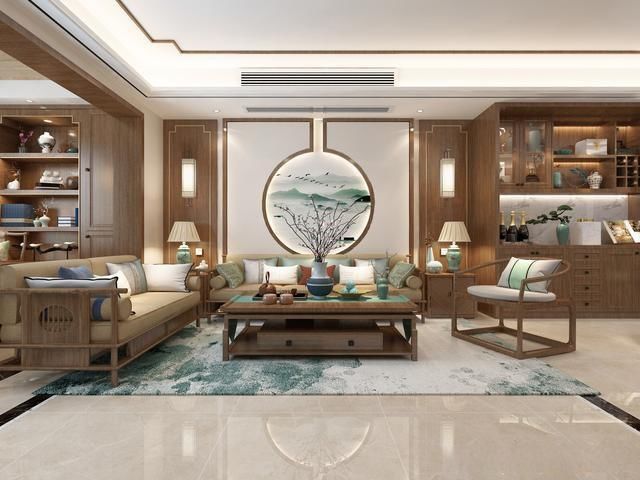 休闲|湖南长沙152㎡新中式，全屋充满了中式文化，木色系很有特色