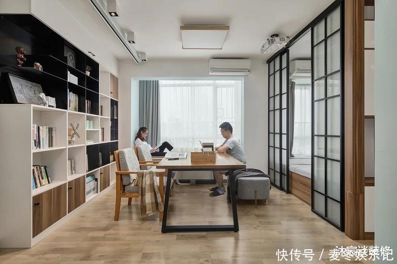 书房|她将客厅去掉,54㎡变四室,完工后,蜗居变豪宅,惊艳了整个小区