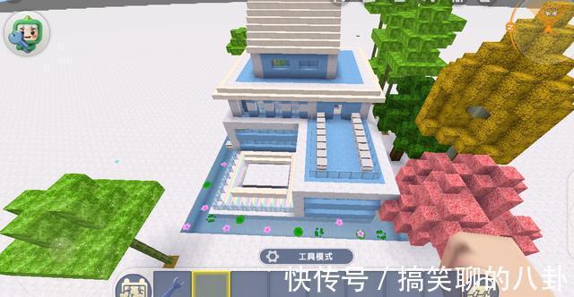 玉桂狗|《迷你世界》之蓝色控,三款高质量别墅亮相,成蓝色控玩家最爱