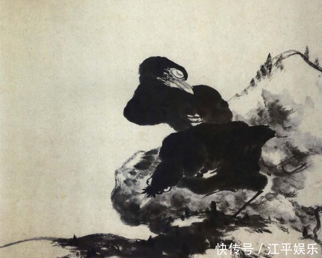 佛家!八大山人画了一只鸟,眼神忧郁,放大10倍,看懂的:都是过来人