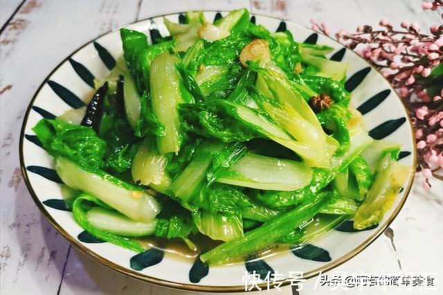 味道|鲜脆碧绿的炝炒快菜，看着就有食欲，口感和味道都棒得很呀