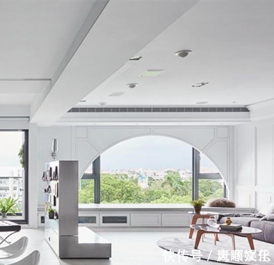 矮墙|实不相瞒,我早看不上传统电视墙了,换个可旋转的矮墙,人见人夸