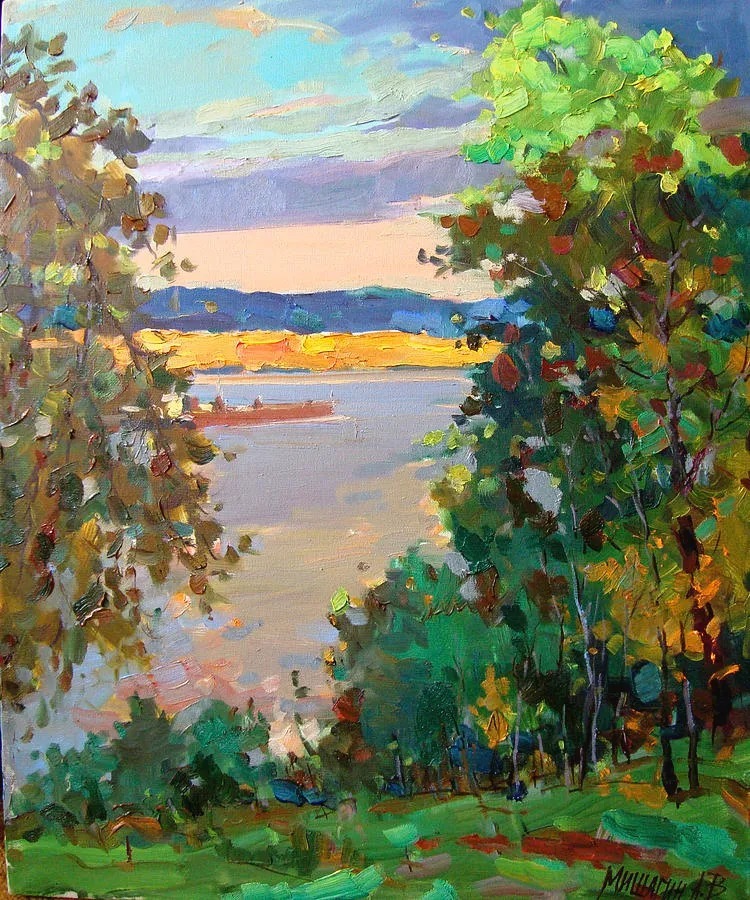 米沙金!俄罗斯画家米沙金的风景油画,美的不要不要的!