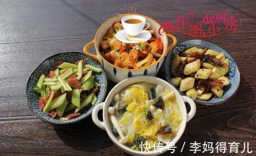 菜花|二线城市三口之家晚餐，荤素搭配好吃好做，网友：一看就是南方人