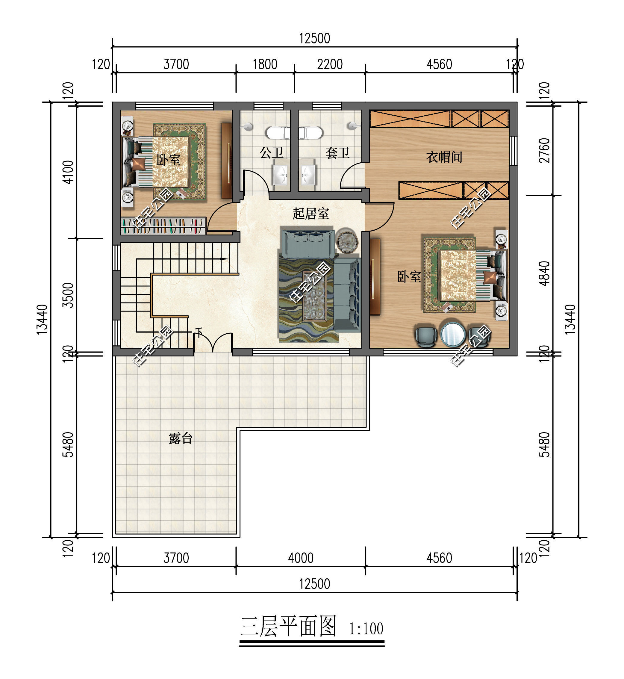 小院|古色古香的三层中式小院,15×20米占地仅137平?