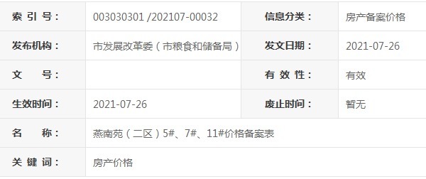 平均价格|蚌埠中铁燕南苑(二区)5#7#11#最新备案价