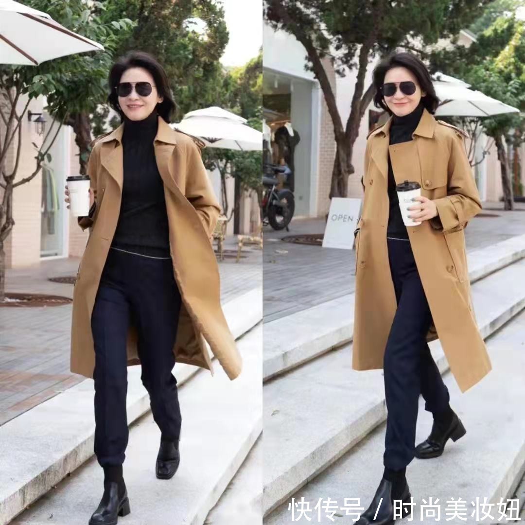 大地色|这才是50岁的正确打开方式,学她的穿搭技巧,高级又减龄