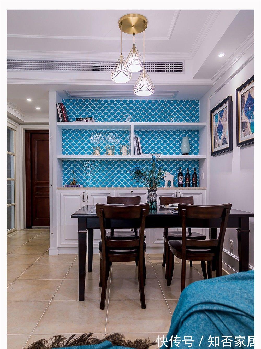 空间|蓝白塑造的清爽空间,用大海般无私的爱,去关爱自己的家人